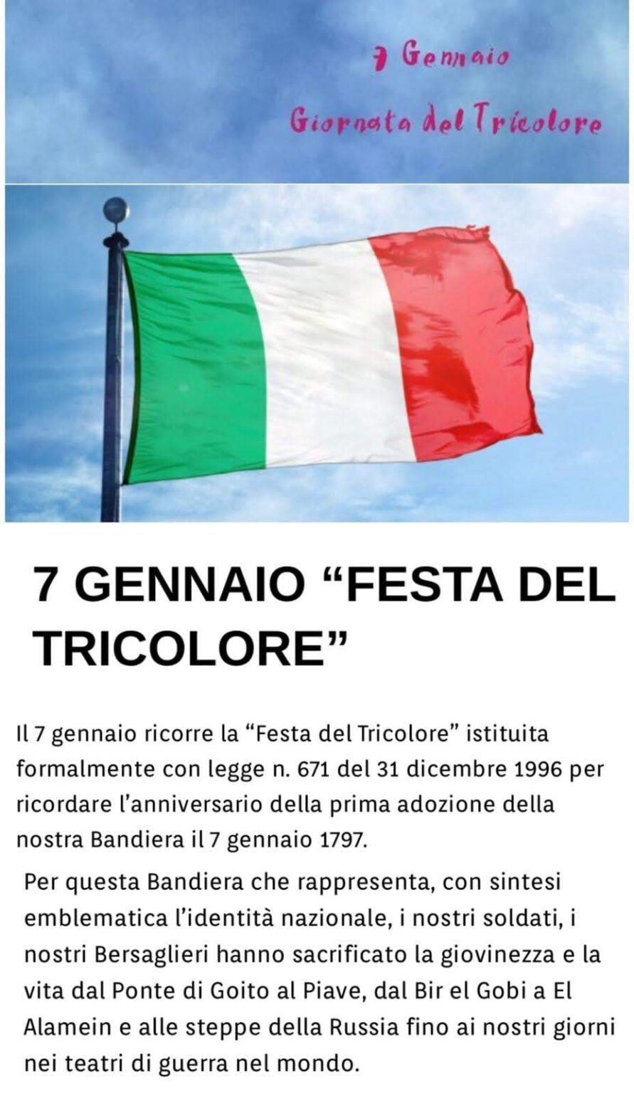 7 Gennaio Festa Del Tricolore Associazione Nazionale Sottufficiali D