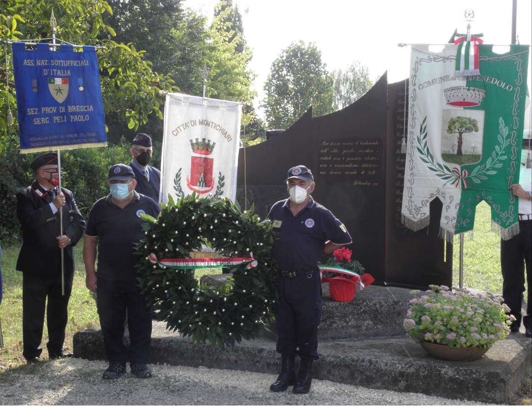 ANSI Brescia cerimonia di ricordo dell'eccidio dei Trivellini a Montichiari  (Brescia). - Associazione Nazionale Sottufficiali d'Italia