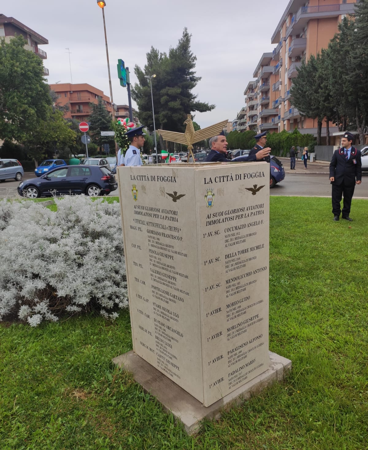 ANSI Provinciale Foggia inaugurazione Lapidi Caduti Aeronautica